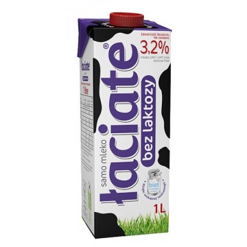 Łaciate Mleko UHT 3,2% Bez Laktozy 1l