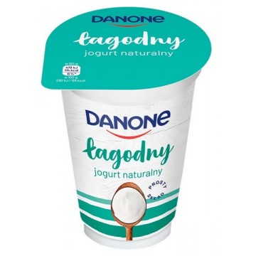 Danone Jogurt Naturalny Łagodny 165g