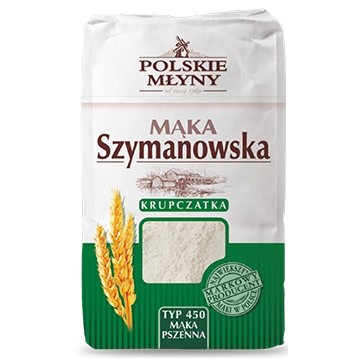 Polskie Młyny Mąka Szymanowska Pszenna Krupczatka Typ 450 1kg