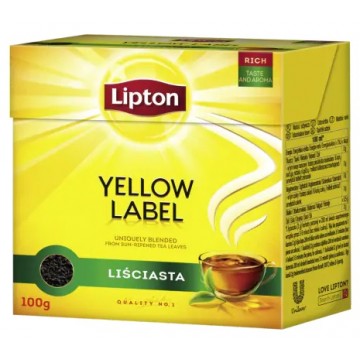 Lipton Yellow Label Herbata Czarna Liściasta 100g