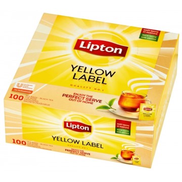 Lipton Yellow Label Herbata Czarna Ekspresowa 100tb