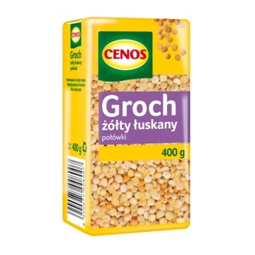 Cenos Groch Żółty Łuskany Połówki 400g