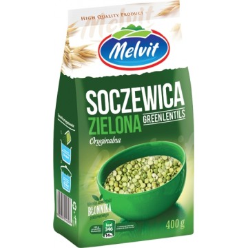 Melvit Soczewica Zielona 400g
