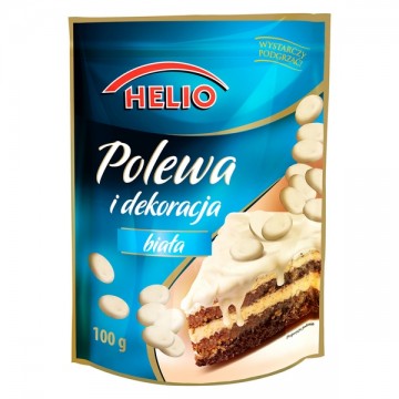 Helio Polewa Dekoracyjna Biała 100g