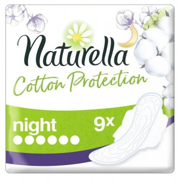 Naturella Cotton Night Podpaski Na Noc 9 szt