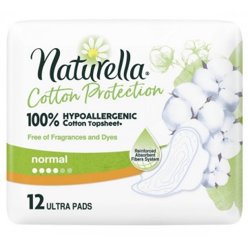 Naturella Cotton Normal Podpaski 12 szt