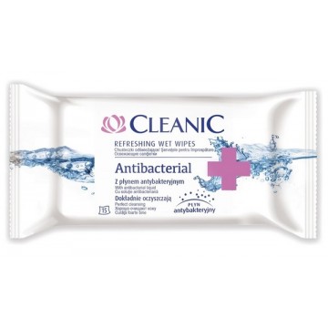 Cleanic Chusteczki Odświeżające Antibacterial 15szt