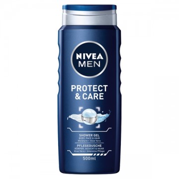 Nivea Men Protect & Care Żel pod Prysznic do Ciała, Twarzy i Włosów Męski 500 ml