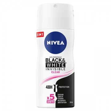 Nivea Black & White Invisible Clear Antyperspirant Damski w Sprayu 100 ml