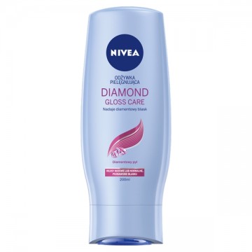 Nivea Diamond Gloss Care Odżywka Pielęgnująca do Włosów Matowych i Normalnych 200 ml