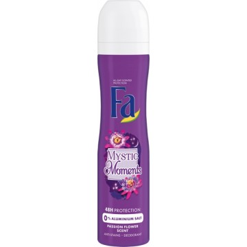 Fa Mystic Moments Dezodorant Dla Kobiet w Sprayu o Zapachu Kwiatu Passiflory Ochrona Do 48H