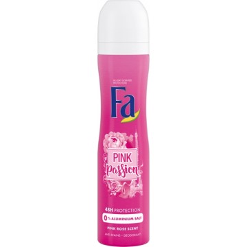 Fa Pink Passion Dezodorant Dla Kobiet w Sprayu o Zapachu Różowych Róż Ochrona Do 48H