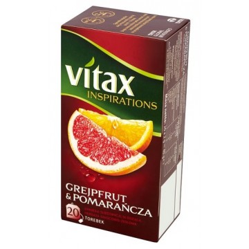 Vitax Herbata Owocowa Grejpfruit z Pomarańczą 20tb