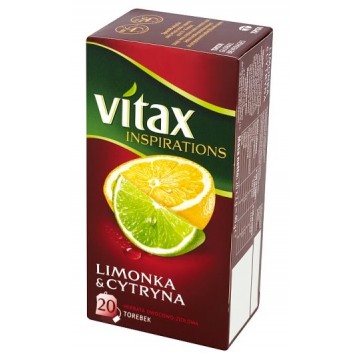 Vitax Herbata Owocowa Limonka z Cytryną 20tb