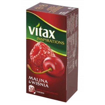 Vitax Herbata Owocowa Malina z Wiśnia 20tb