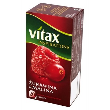Vitax Herbata Owocowa Żurawina z Malina 20tb