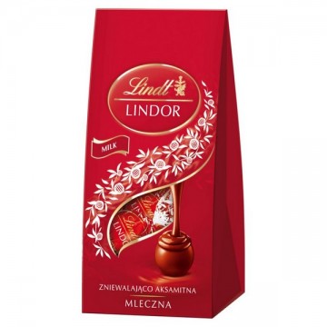 Lindt Lindor Milk Bag Czerwone 100g