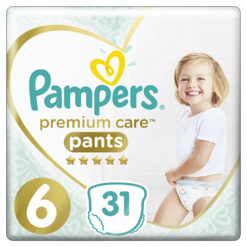 Pampers Premium Care Pants Rozmiar 6 Pieluchomajtki 31 szt