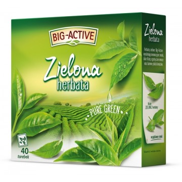 Big Active Pure Green Herbata Zielona Ekspresowa 40tb