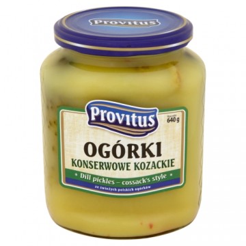 Provitus Ogórki Kozackie Konserwowe 640g