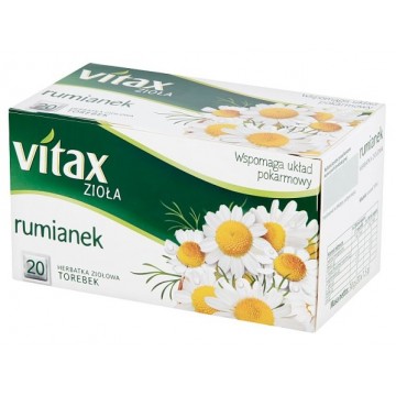 Vitax Herbata Ziołowa Rumianek 20tb