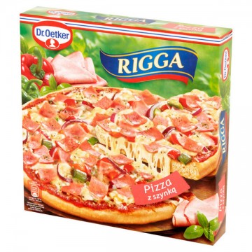 Dr. Oetker Rigga Pizza z Szynką i Pieczarkami 250g