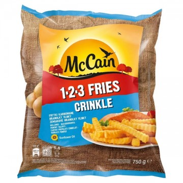 McCain 123 Crinckle Frytki Karbowane 750g