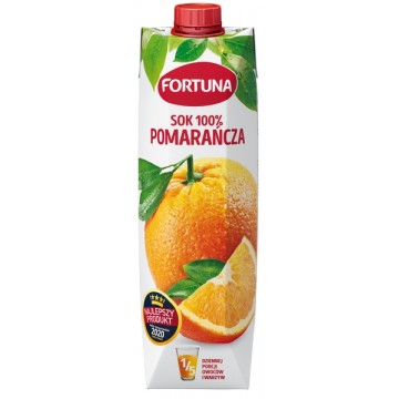 Fortuna Sok Pomarańczowy 1l karton