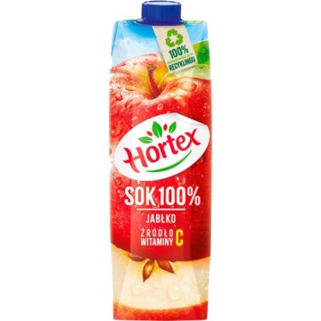Hortex Sok 100% Jabłkowy 1l Karton