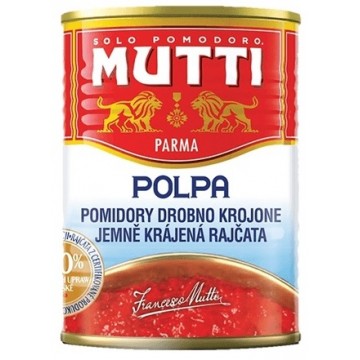 Mutti Pomidory Drobno Krojone Bez Skórek 400g
