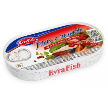 EvraFish Filet z Makreli w Sosie Pomidorowym 170g