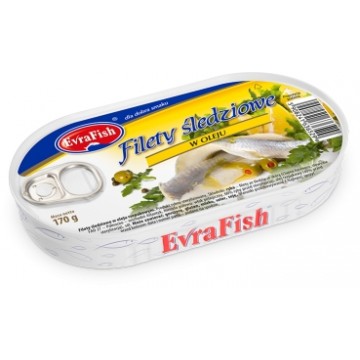 EvraFish Filety Śledziowe w Oleju 170g