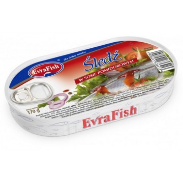 EvraFish Śledź w Sosie Pomidorowym 170g