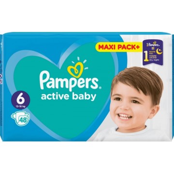 Pampers Active Baby Rozmiar 6 Pieluchy 48 szt