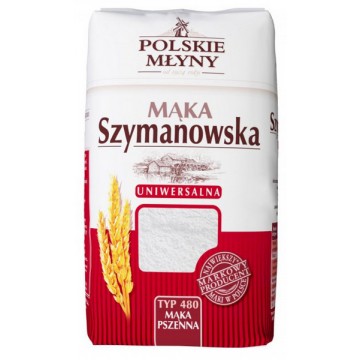 Polskie Młyny Mąka Szymanowska Pszenna Uniwersalna Typ 480 1kg