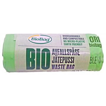 BioBag Worki Na Odpady Organiczne i Zmieszane w 100% Biodegradowalne i Kompostowalne 20L Rolka 15 Sztuk