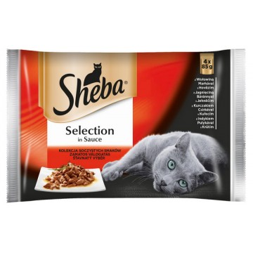 Sheba Selection Soczyste Smaki w Sosie 4x85g