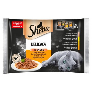 Sheba Delicacy Drobiowe Smaki w Sosie 4x85g