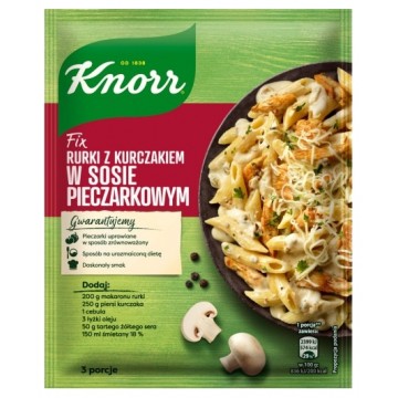 Knorr Fix Rurki z Kurczakiem w Sosie Pieczarkowym 33g