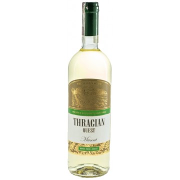 Thracian Quest Muscat Wino Białe Półsłodkie 750ml Bułgaria