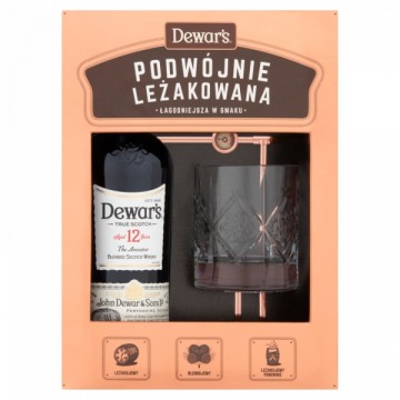 Dewar's Szkocka Whisky 12YO 40% 700ml + szklanka