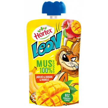 Hortex Leon Mus 100% Jabłko Banan Mango 100g