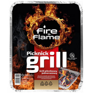 Fire & Flame Grill Piknikowy Jednorazowy