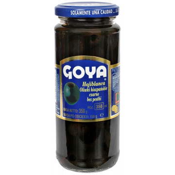 Goya Oliwki Hiszpańskie Czarne Bez Pestek 358ml