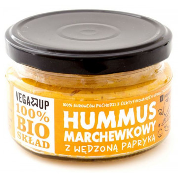 Vega Up Hummus Marchewkowy z Wędzoną Papryką Bio 190g