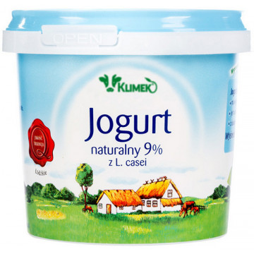 Klimek Jogurt Naturalny 9% 330g