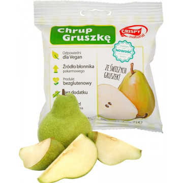 Crispy Natural Gruszka Suszona Chipsy 18g