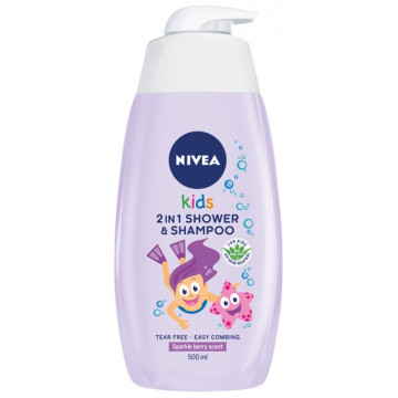 Nivea Kids 2w1 Żel do Mycia Ciała i Włosów o Zapachu Owocowych Żelków 500ml