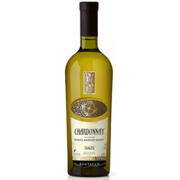 Daos Chardonnay Wino Białe Półsłodkie 750ml
