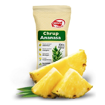 Crispy Natural Ananas Chipsy 15g